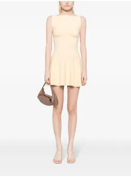 Mayve Knit Mini Dress Yellow Size XS / AU 8 for rent on The Volte - image 1