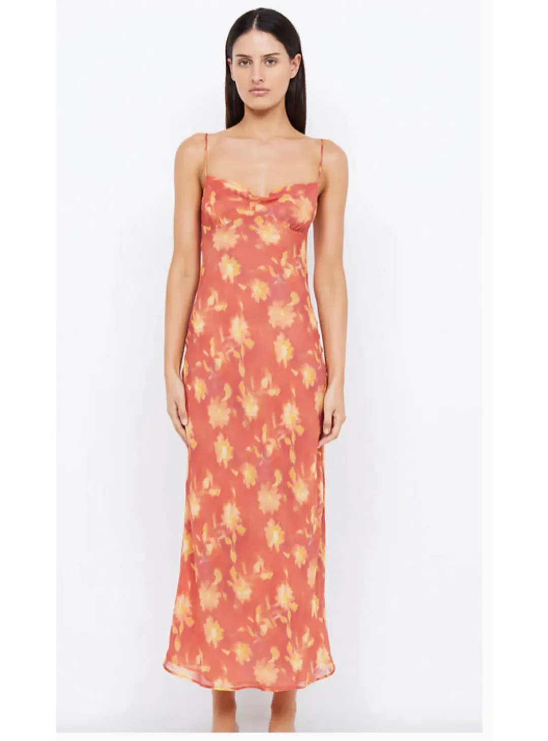 Bec & Bridge Azalea Strap Midi Dress Lumen Floral Size AU 10 for rent on The Volte - main image
