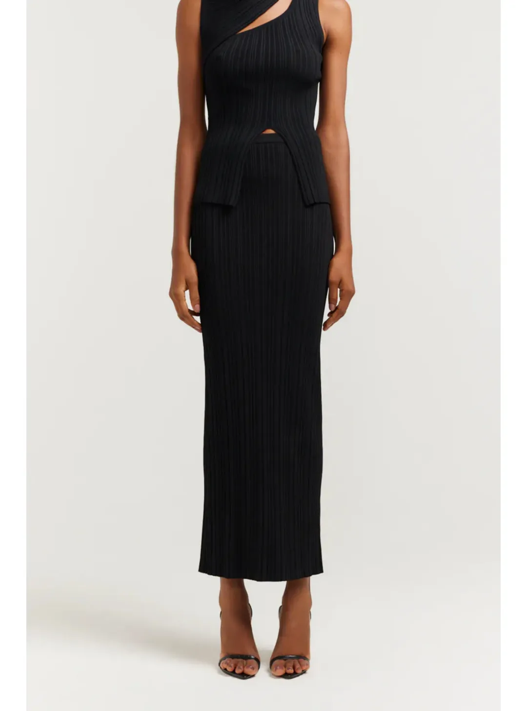 Henne Romee Knit Set in Black Size AU 8 for rent on The Volte - main image