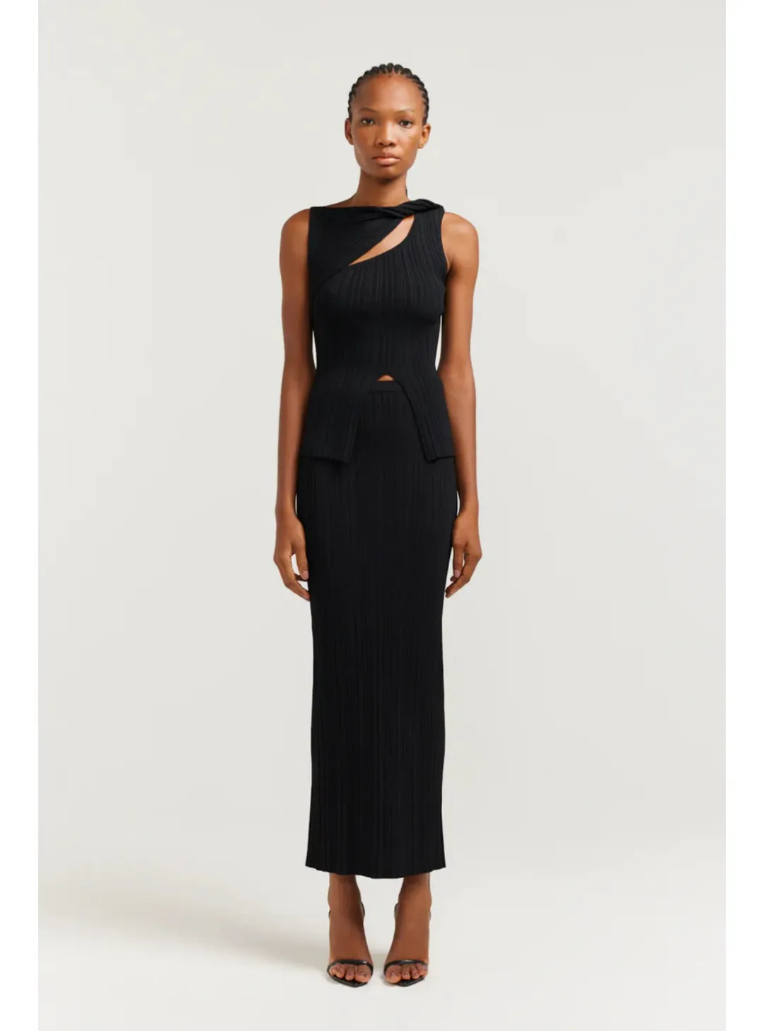 Henne Romee Knit Set in Black Size AU 8 for rent on The Volte - main image