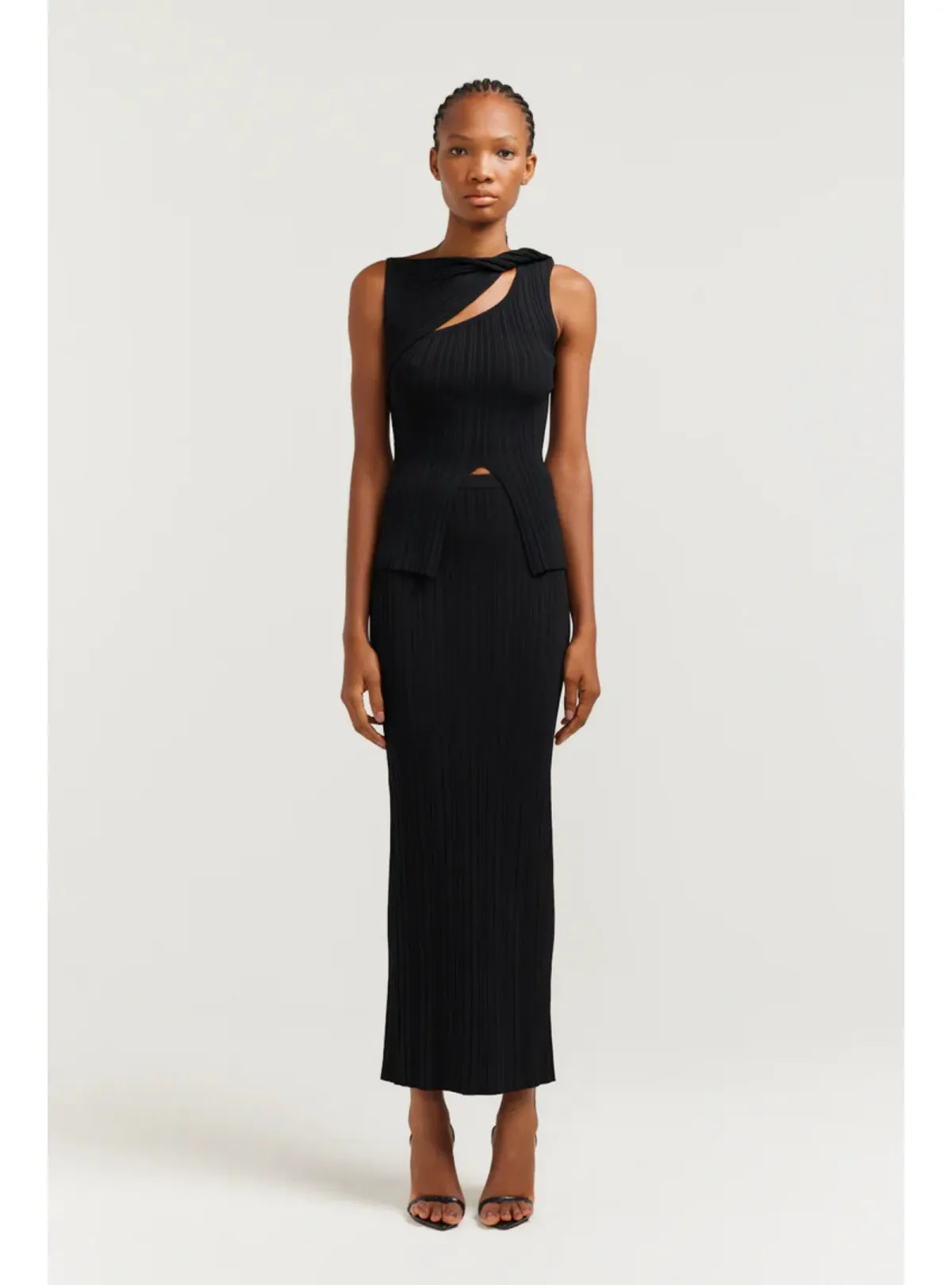 Henne Romee Knit Set in Black Size AU 8 for rent on The Volte - main image