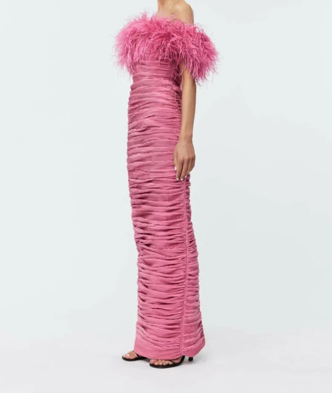 Rachel Gilbert Zion Gown Pink Size 4 / AU 14 for rent on The Volte - main image