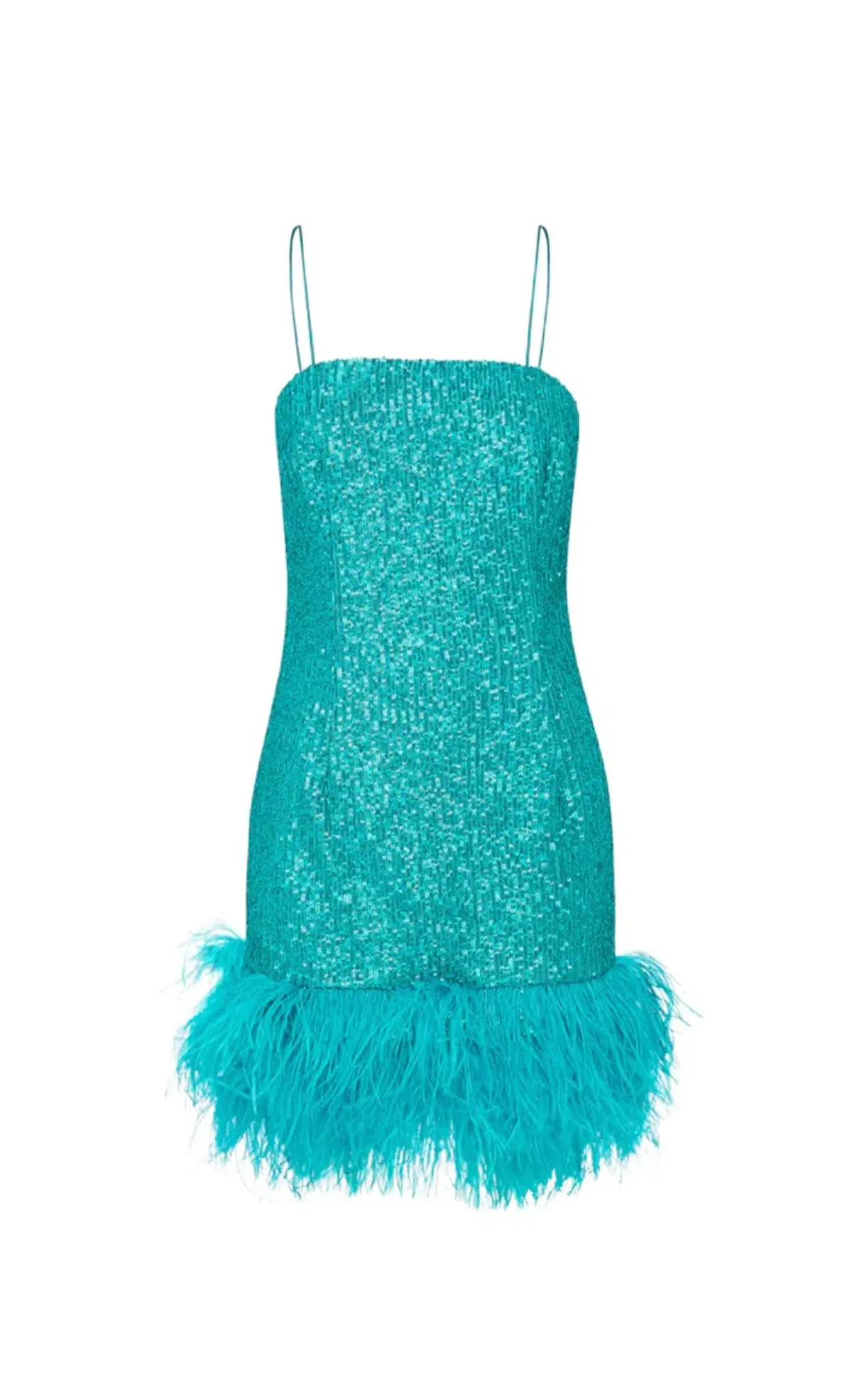 Rebecca Vallance Missing Hours Mini Dress Turquoise Size AU 14 - Image 5
