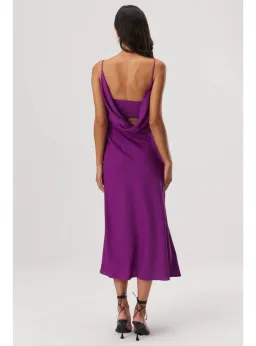 MISHA Alden Midi Dress Prism Violet Size 6/XS for rent on The Volte - image 4