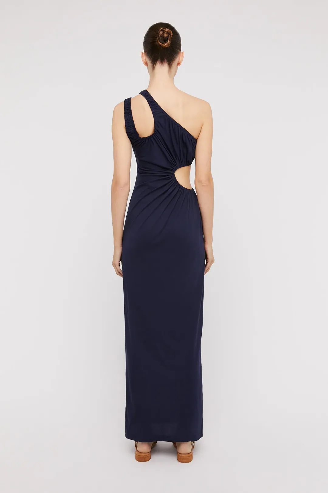 Scanlan Theodore Mercerised Cotton Dress Navy Size 10 for rent on The Volte - main image