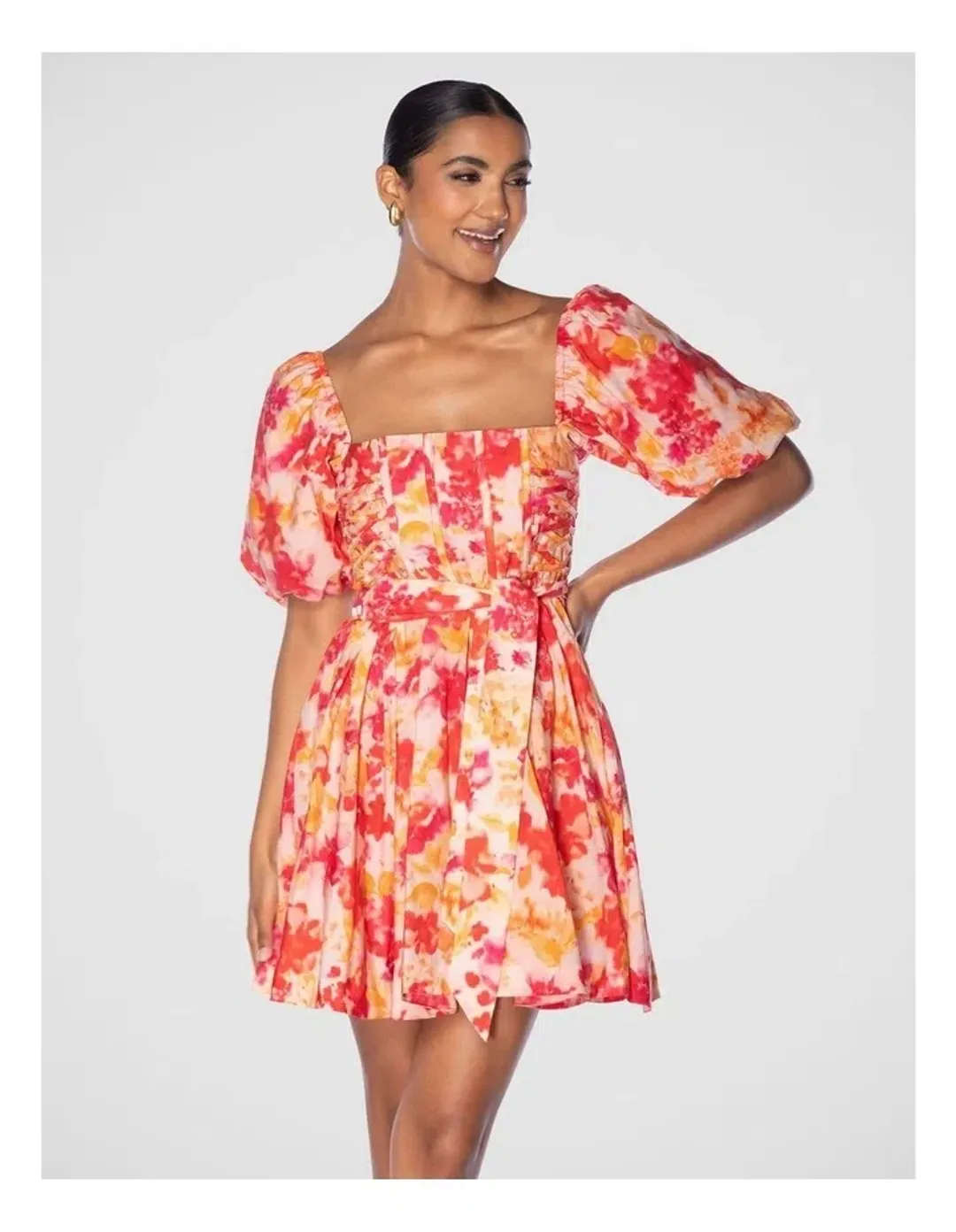 Pilgrim Janiya Mini Dress in Assorted Size 12 for rent on The Volte - main image