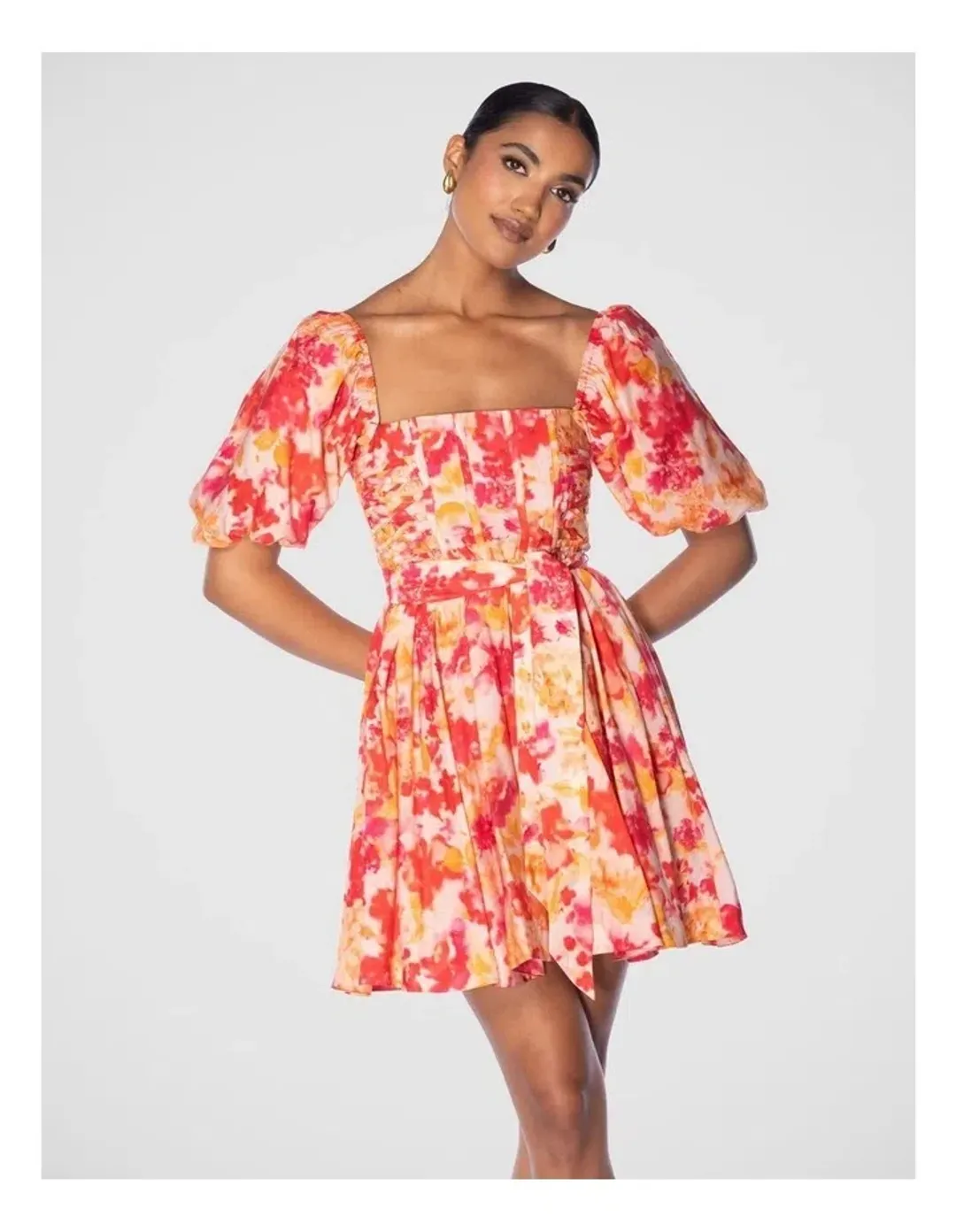Pilgrim Janiya Mini Dress in Assorted Size 12 for rent on The Volte - main image