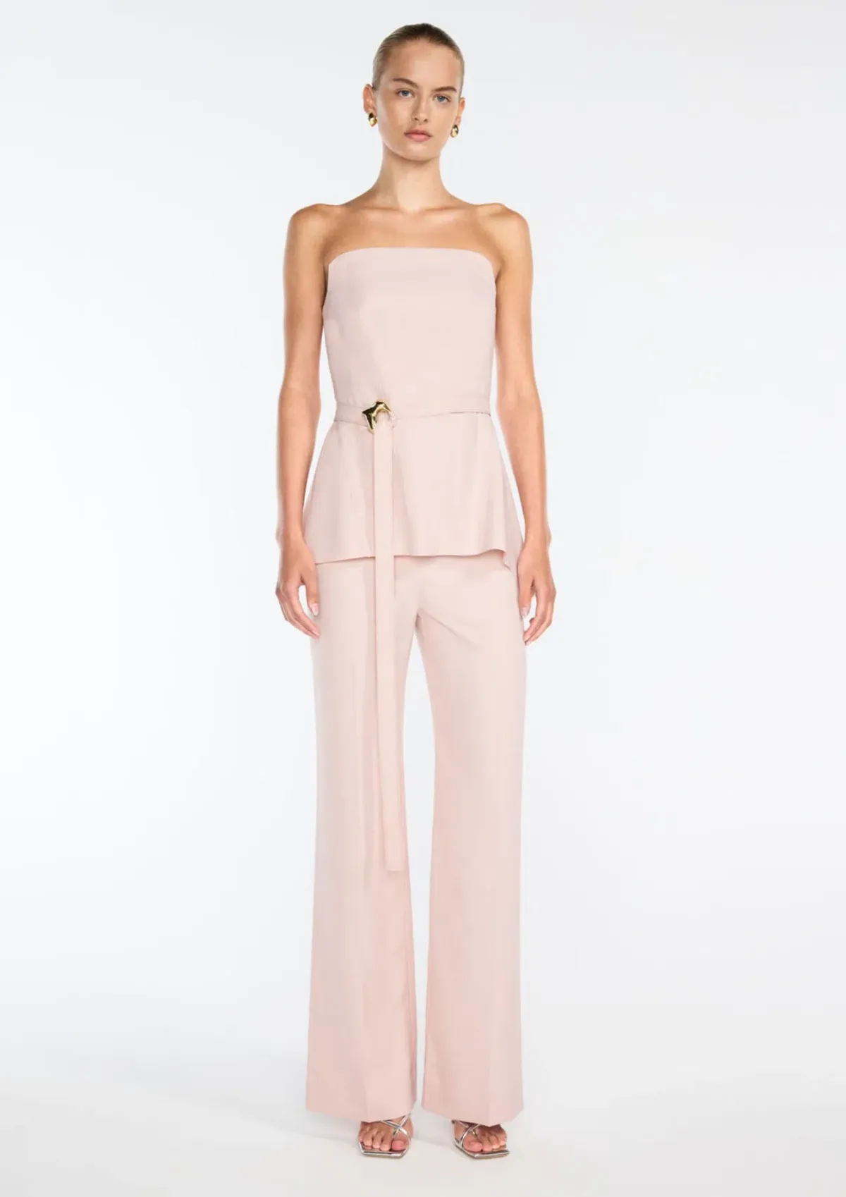 Manning Cartell Tonal Poetry Bustier & Pant Set Blush Size 8 - Image 1