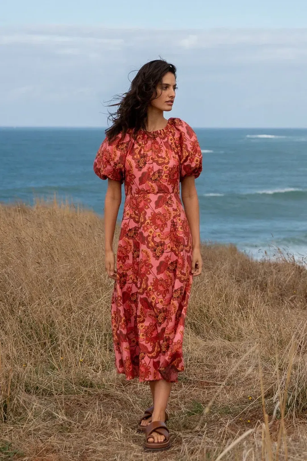 Steele Lola Midi Dress Chambertin Size S / AU 8 for rent on The Volte - main image