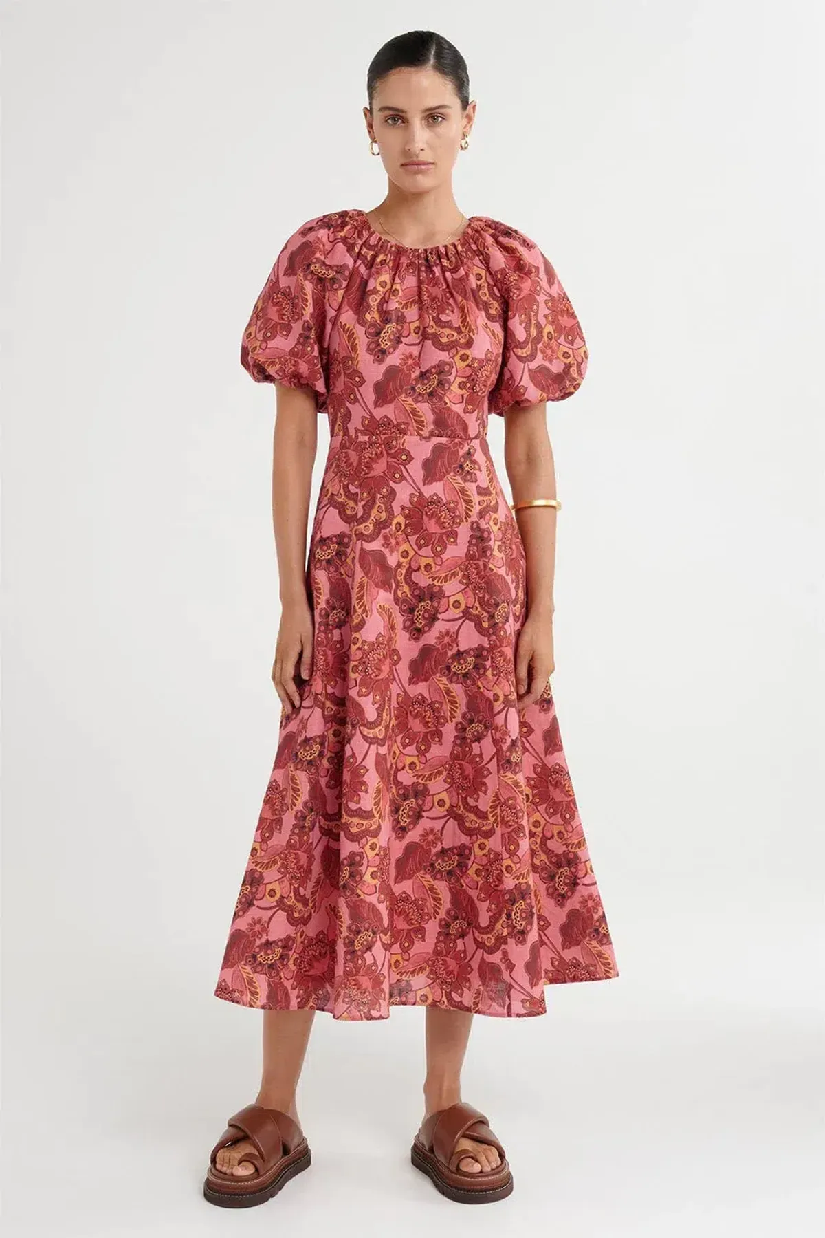 Steele Lola Midi Dress Chambertin Size S / AU 8 - Image 1