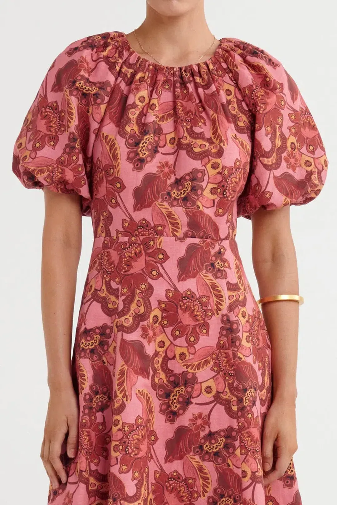 Steele Lola Midi Dress Chambertin Size S / AU 8 for rent on The Volte - main image