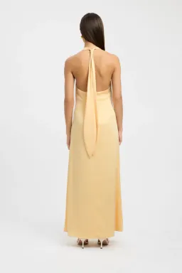 Kookai Milan Maxi Dress Butter Popcorn Size 6 for rent on The Volte - image 3