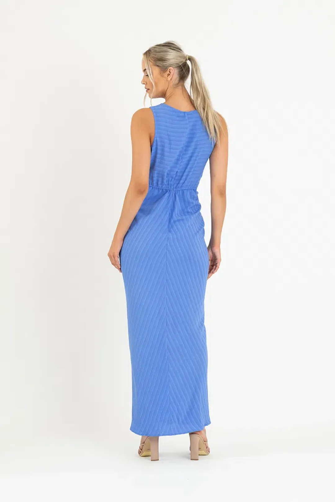 One Fell Swoop Gaia Maxi Dress in Blue Size 6 for rent on The Volte - main image