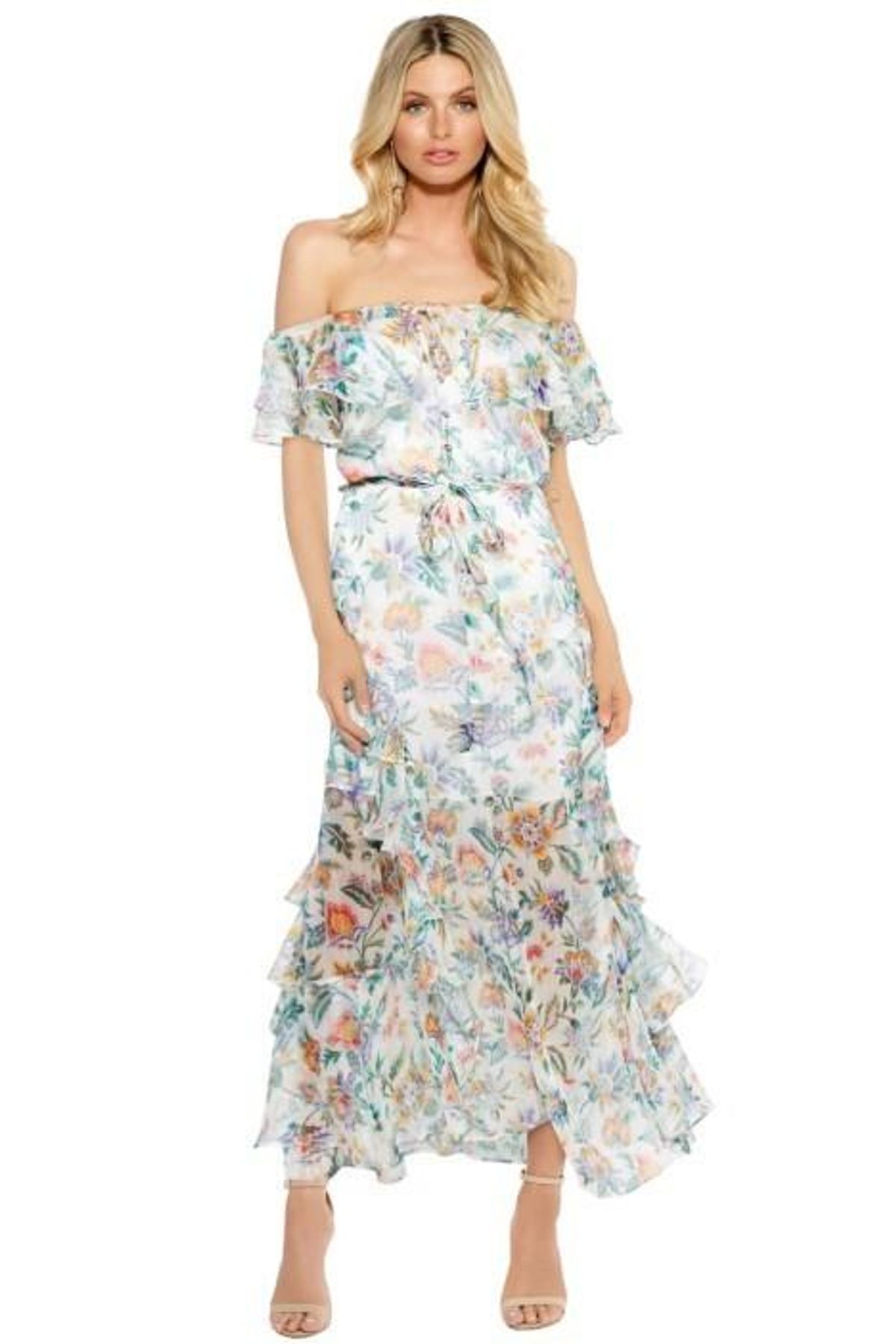 Alice McCall Oh Oh Oh Maxi Dress- Ivory Garden - Image 1