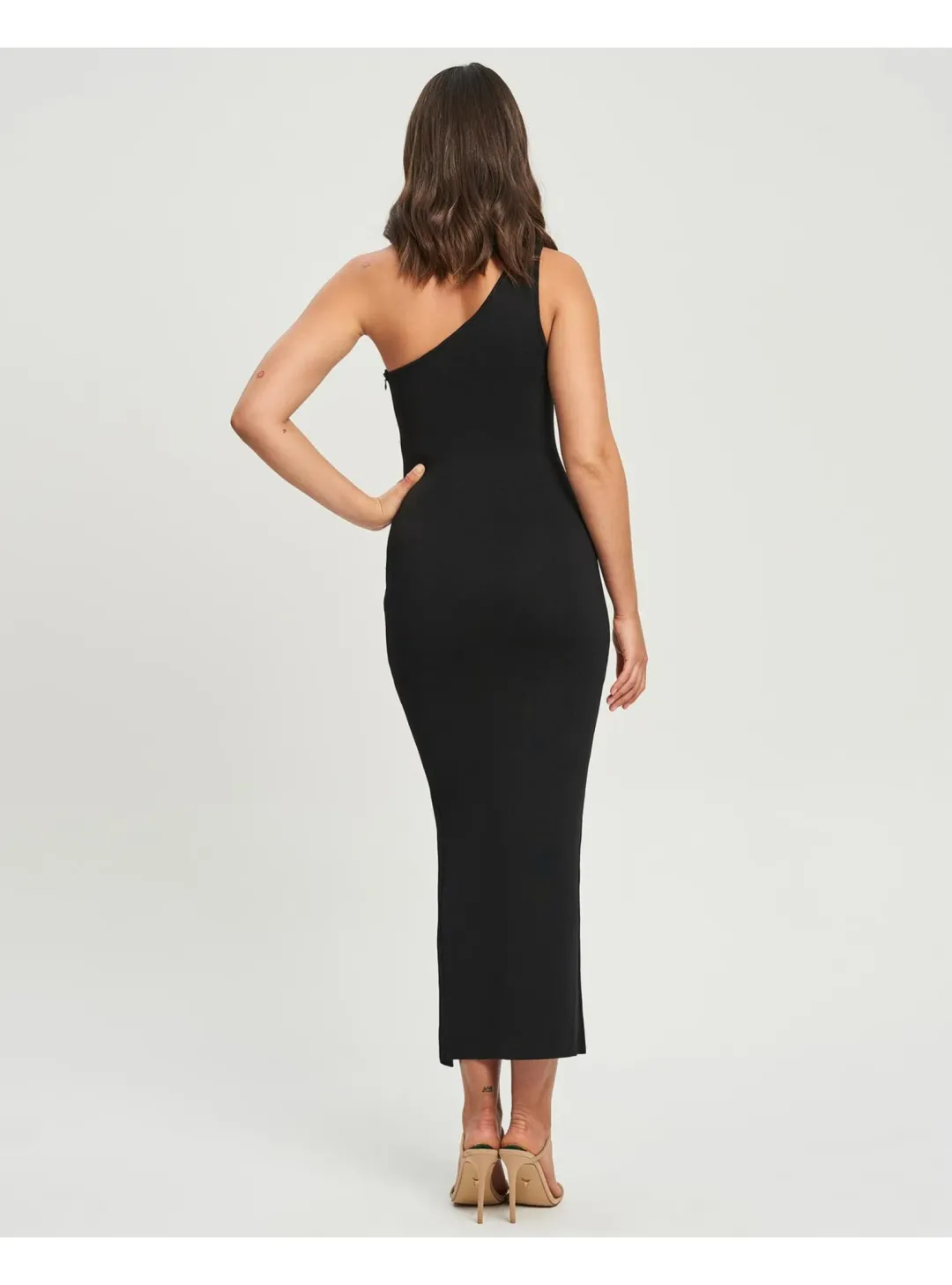 Tussah Nella Knit Dress in Black Size AU 10 for rent on The Volte - main image