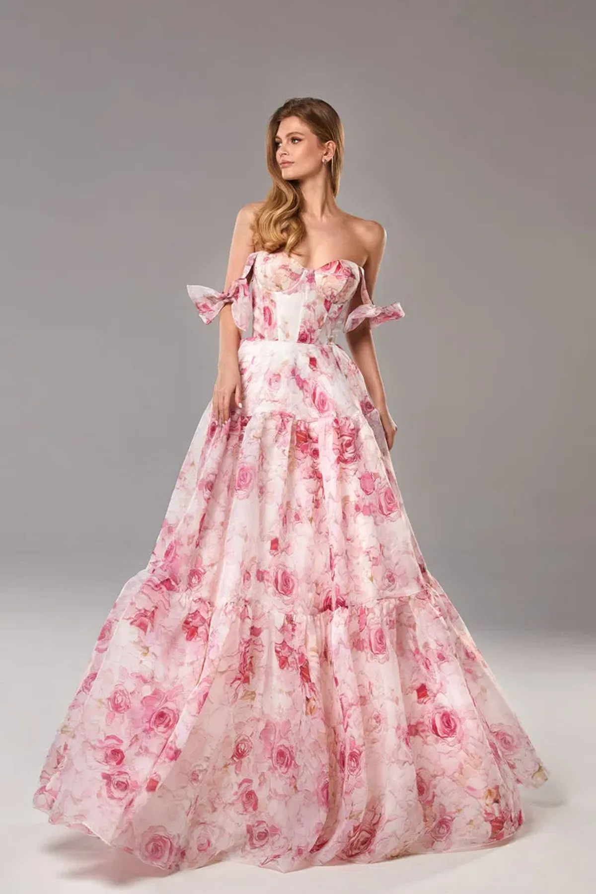 Milla Pink Peony Tenter Floral Maxi Tie-up Dress Floral Size 4 - Image 1
