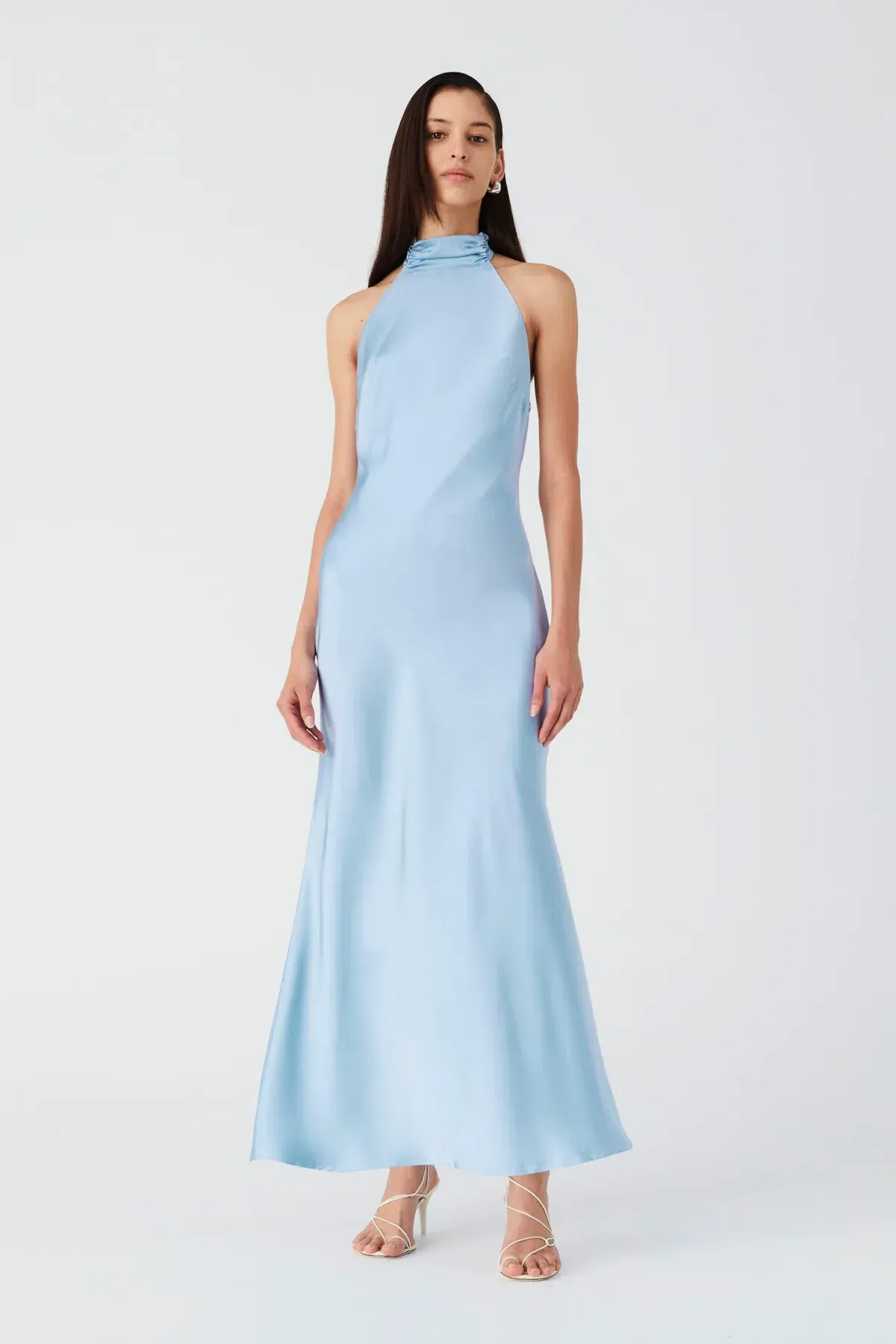 Misha Evianna Gown Baby Blue Size 8 for rent on The Volte - main image