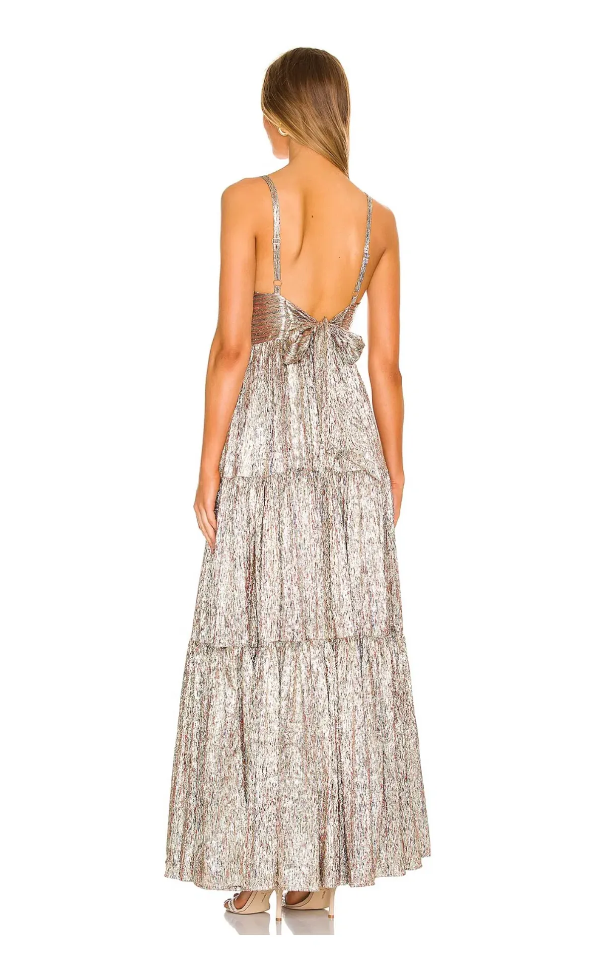 Sabina Musayev Pacific Dress Gold Foil Size XS/Au 8 - Image 5