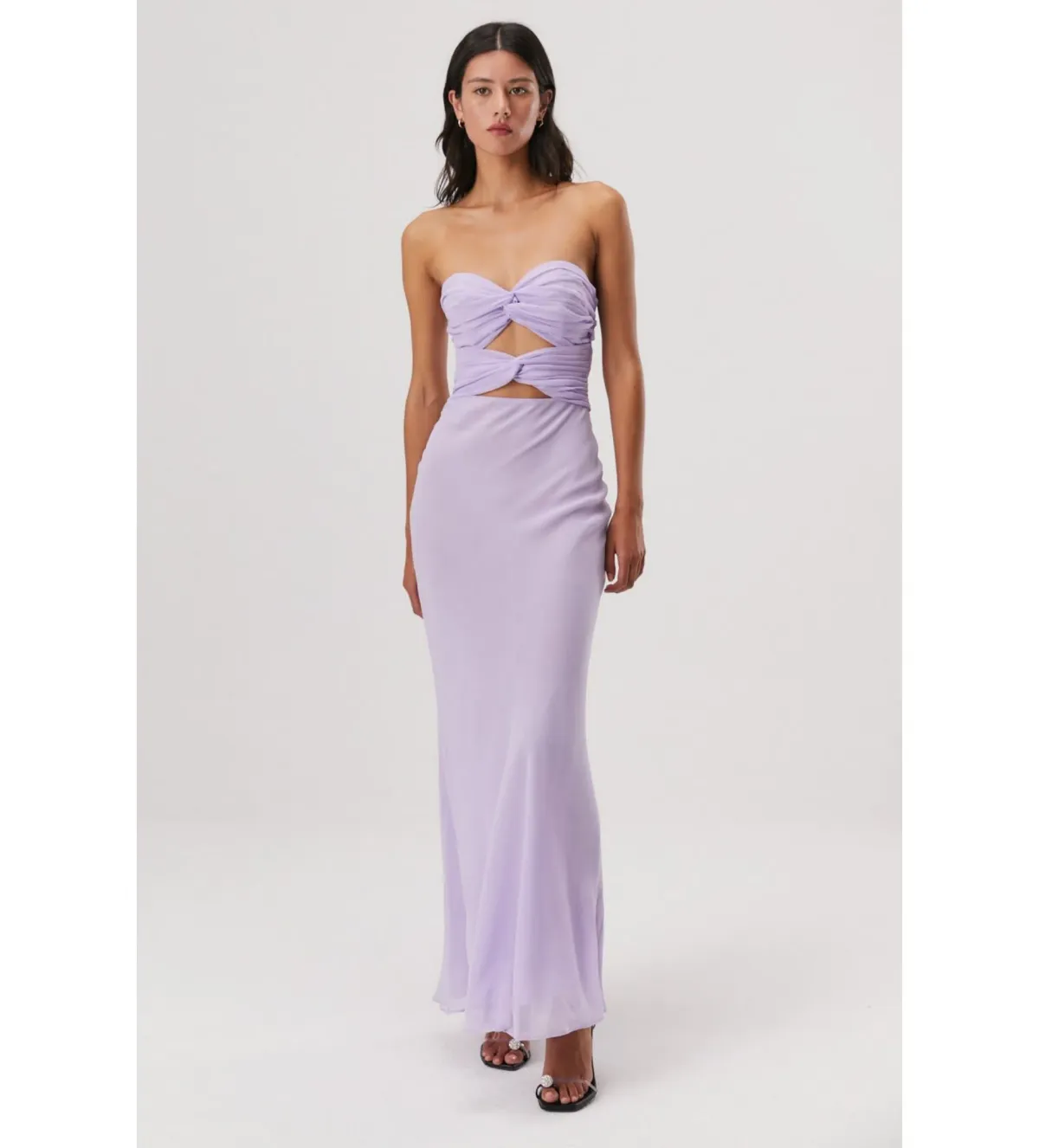 Misha Saga Maxi Dress In Violet Size 8 - Image 1