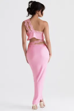 House of CB Lorena Cropped Top & Mathilda Maxi Skirt Set Pink Size XS / AU 6 for rent on The Volte - image 3