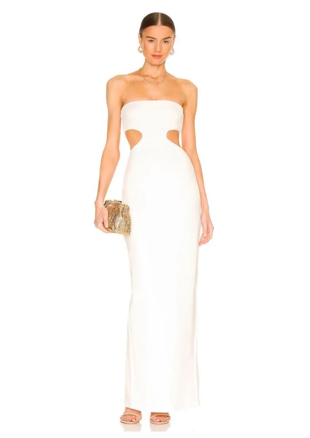 Natalie Rolt Carmen Gown White Size 0 / AU 6 for rent on The Volte - main image