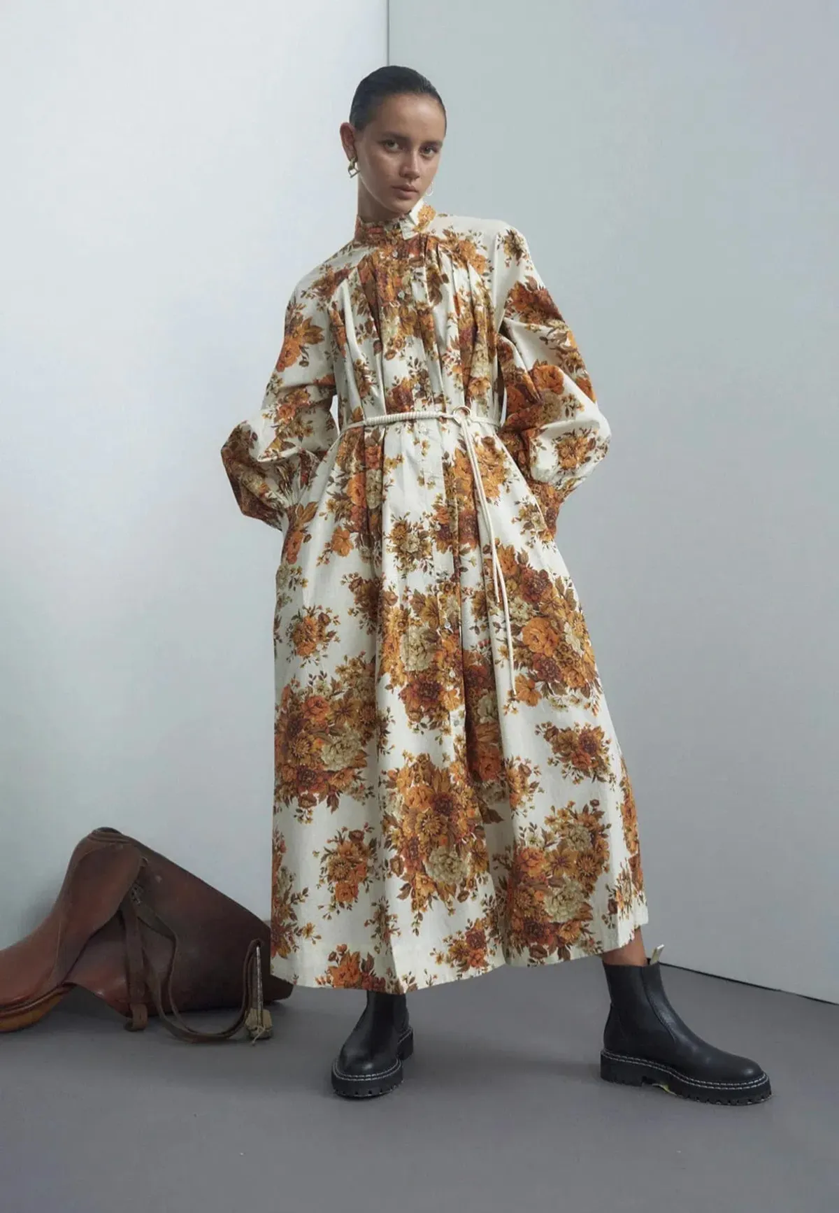Alemais Derby Shirtdress Print Size 14 for rent on The Volte - main image