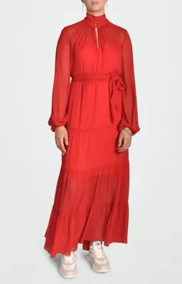 Husk Ruby Maxi Dress Chilli Red Size 12 for rent on The Volte - image 1
