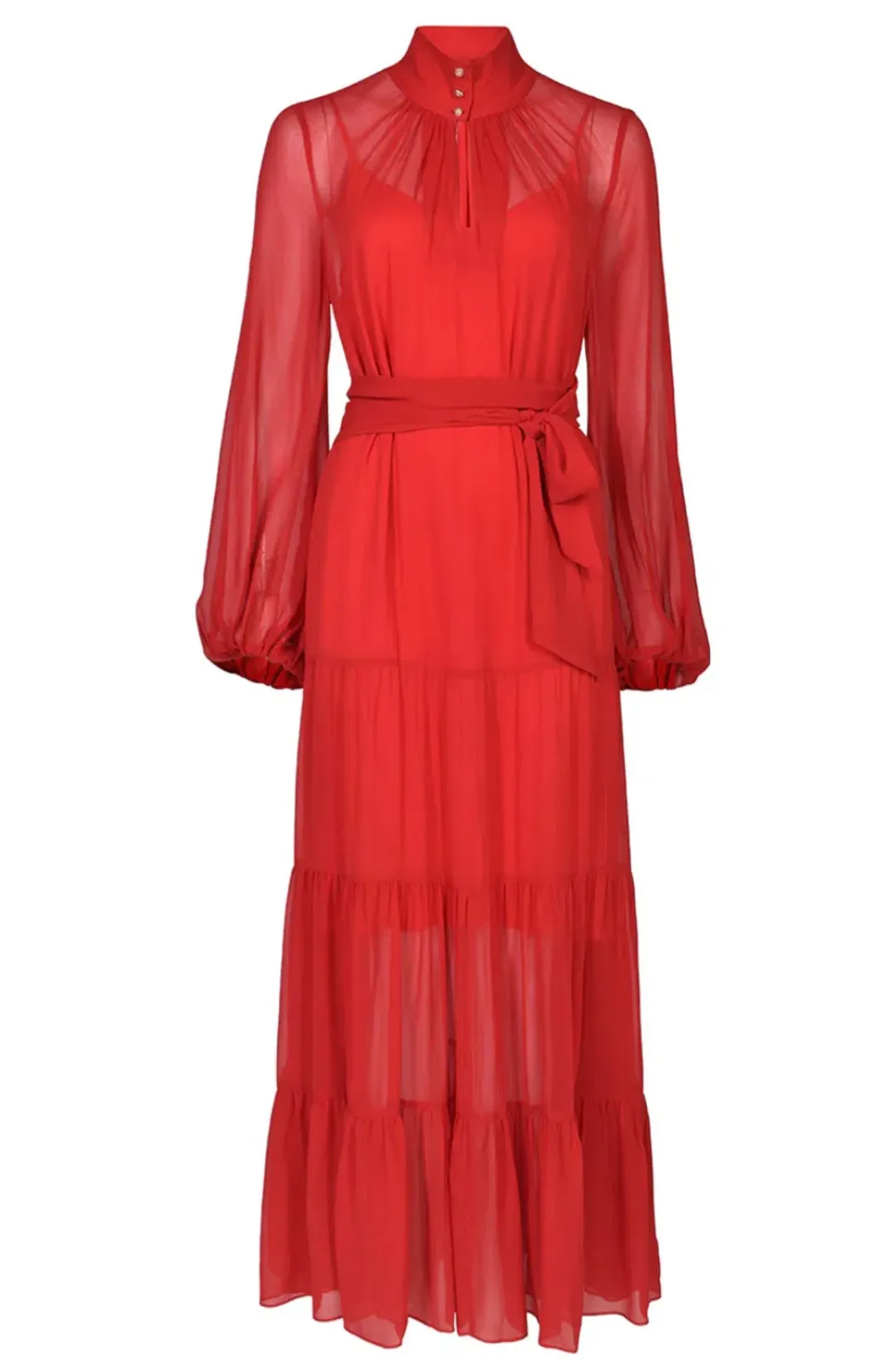 Husk Ruby Maxi Dress Chilli Red Size 12 for rent on The Volte - main image