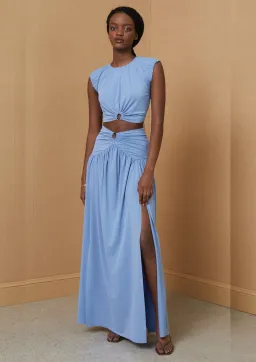 Bec & Bridge Minx Top and Skirt Set in Blue Size S / AU 8 for rent on The Volte - image 1