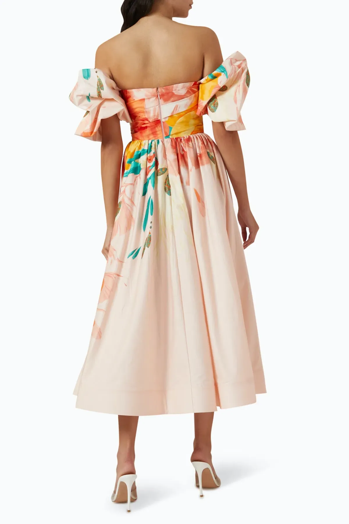 Leo Lin Maevis Midi Dress Euphoria Floral Print Size 10 - Image 3