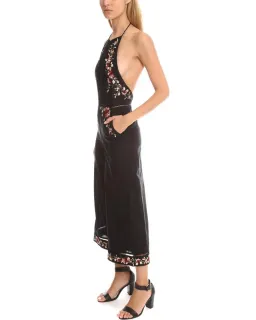 Zimmermann Sakura Embroidered Jumpsuit Black Floral Size 0 / AU 8 for rent on The Volte - image 2