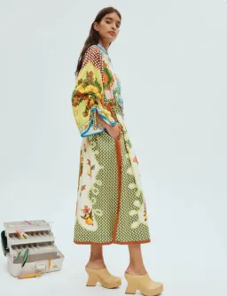 Alemais Lemonis Shirtdress Multi Size 10 for rent on The Volte - image 2