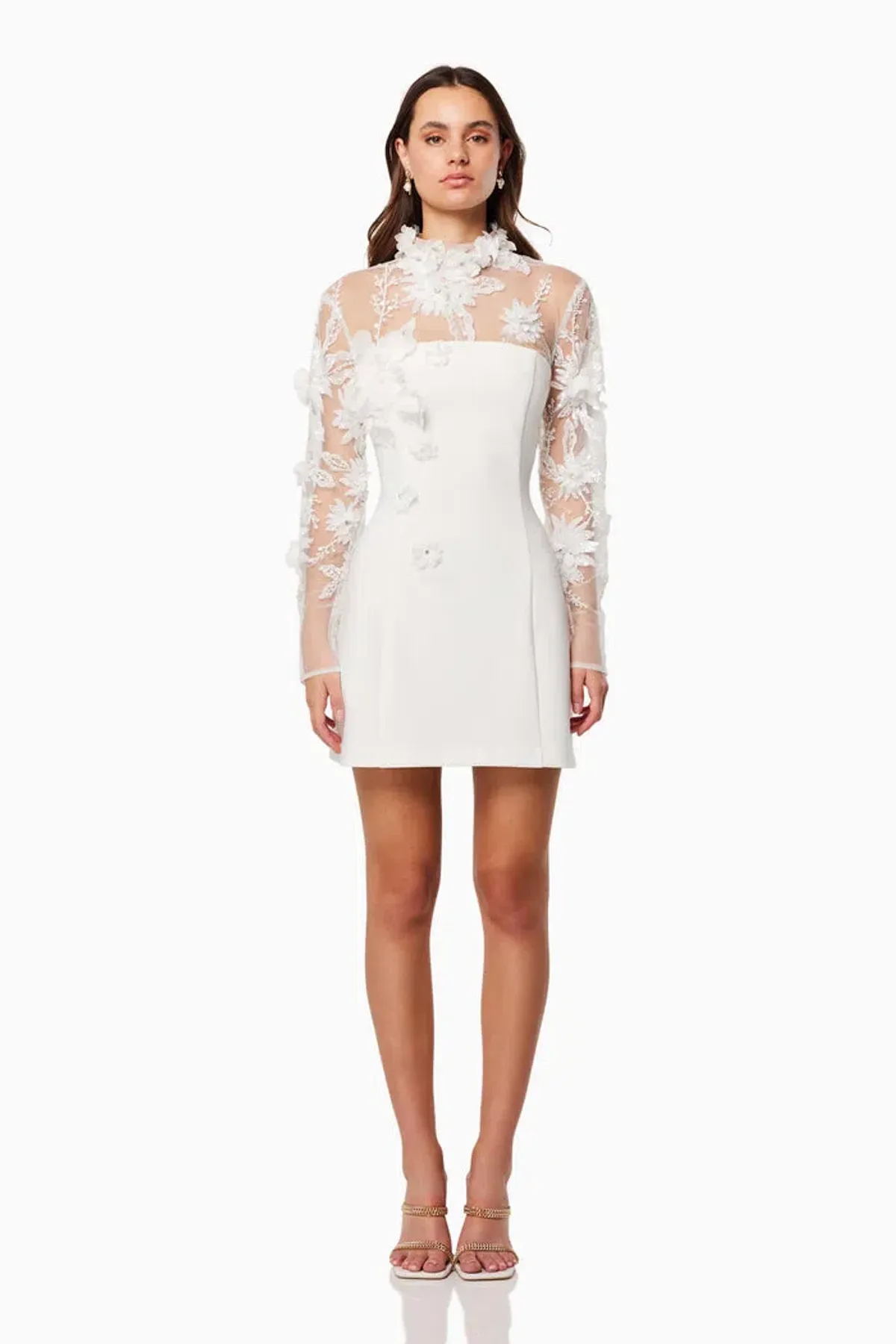Elliatt Damaris Mini Dress in White Size Small / AU 8 - Image 1