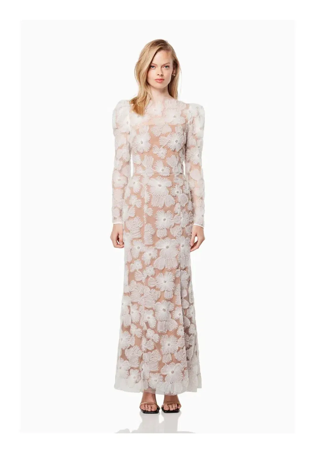 Elliatt Darcy Maxi Gown in White Size Small /AU 8 for rent on The Volte - main image
