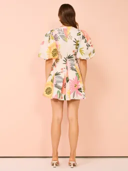 By Nicola Wavy Mini Dress In Potpourri Size 8 for rent on The Volte - image 6