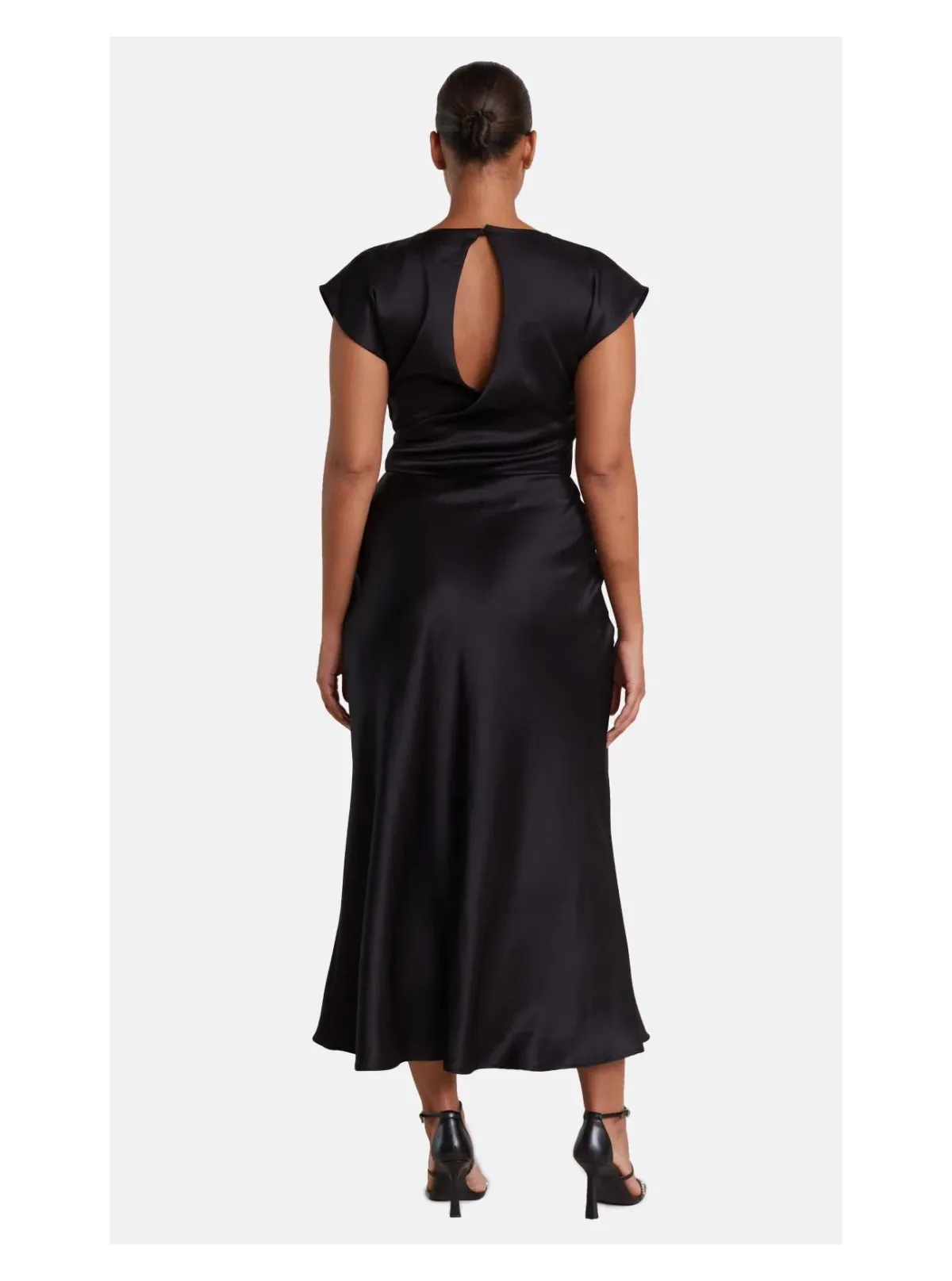 Bec & Bridge Dreamer Wrap Midi Dress Black Size 16 - Image 2