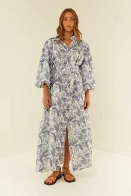 Palm Noosa Noddy Dress Jungle Blue Size 14 for rent on The Volte - image 1