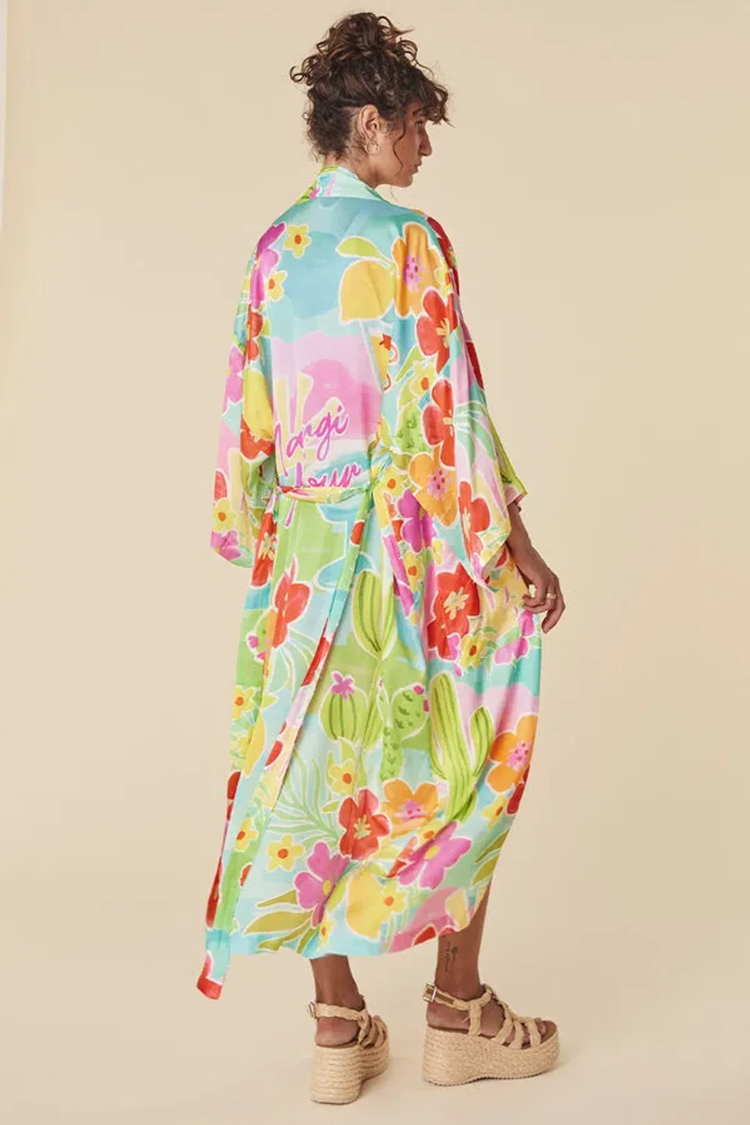 Spell Margie Hour Maxi Robe in Tutti Fruiti One Size for rent on The Volte - main image