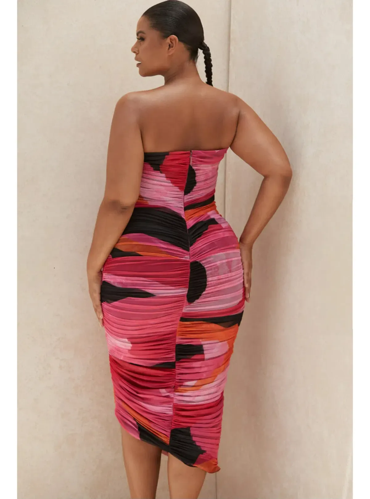 House of CB Sasha Midi Dress Multi Size L / AU 12 - Image 4