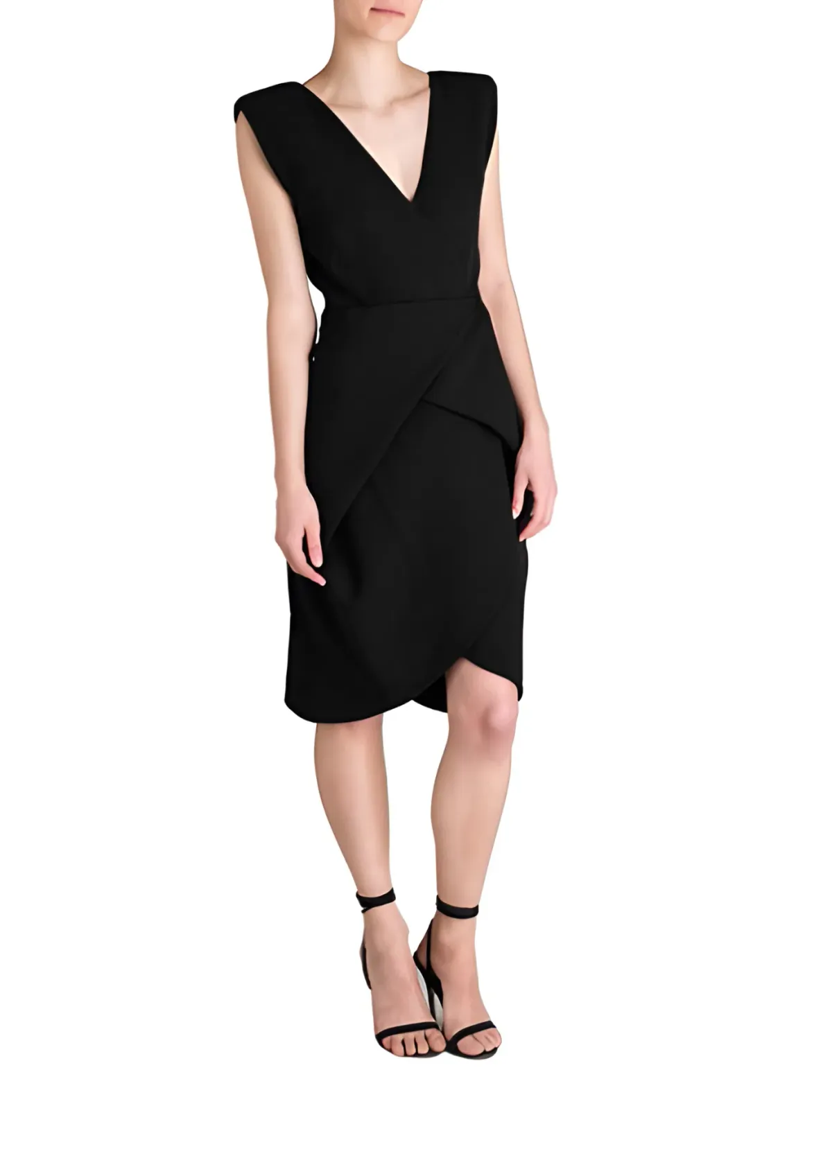 Bianca Spender Cocoon Dress Black Size AU 14 - Image 1