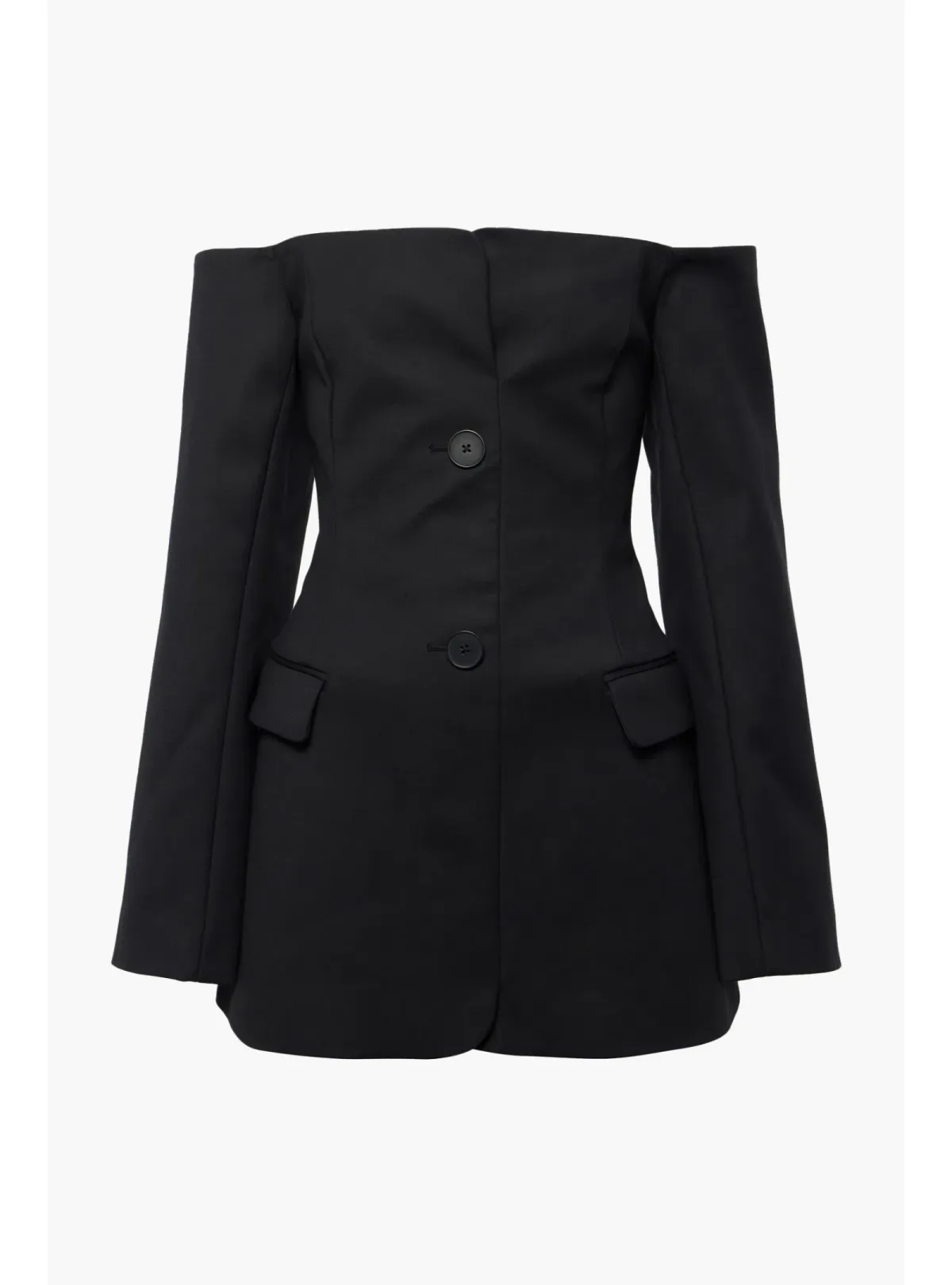Sir The Label Sandrine Tailored Mini Dress Black Size AU 8 - Image 3