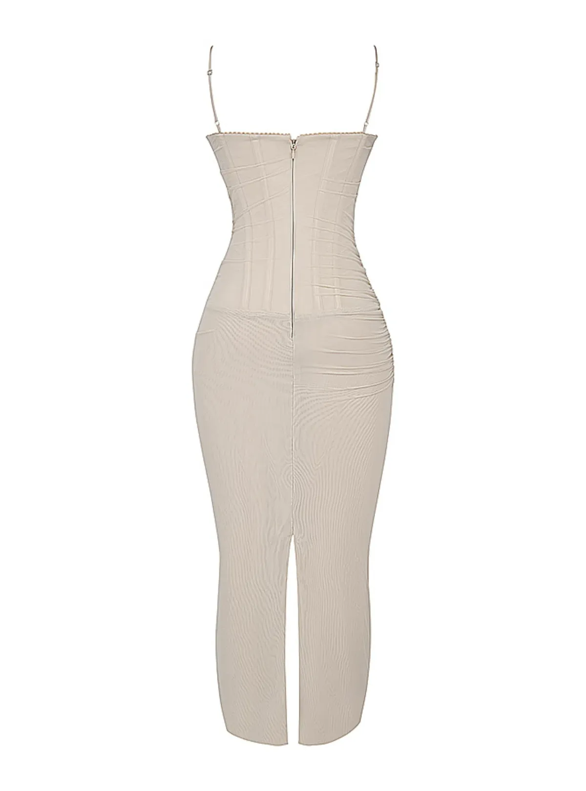 House of CB Nalini Maxi Dress in Sand Size AU 6 - Image 7