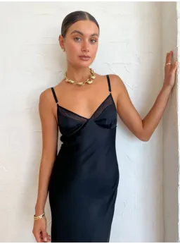 Bec & Bridge Joelle Maxi Dress Black Size AU 6 for rent on The Volte - image 2