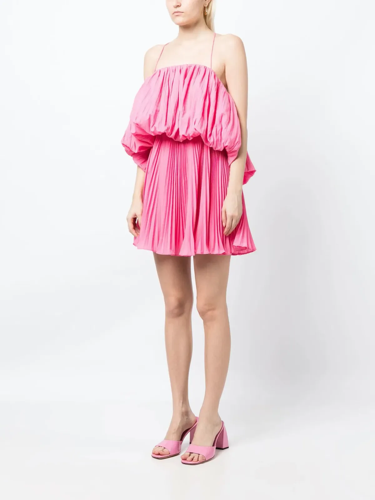 Acler Varley Mini Dress Peony Pink Size 6 for rent on The Volte - main image