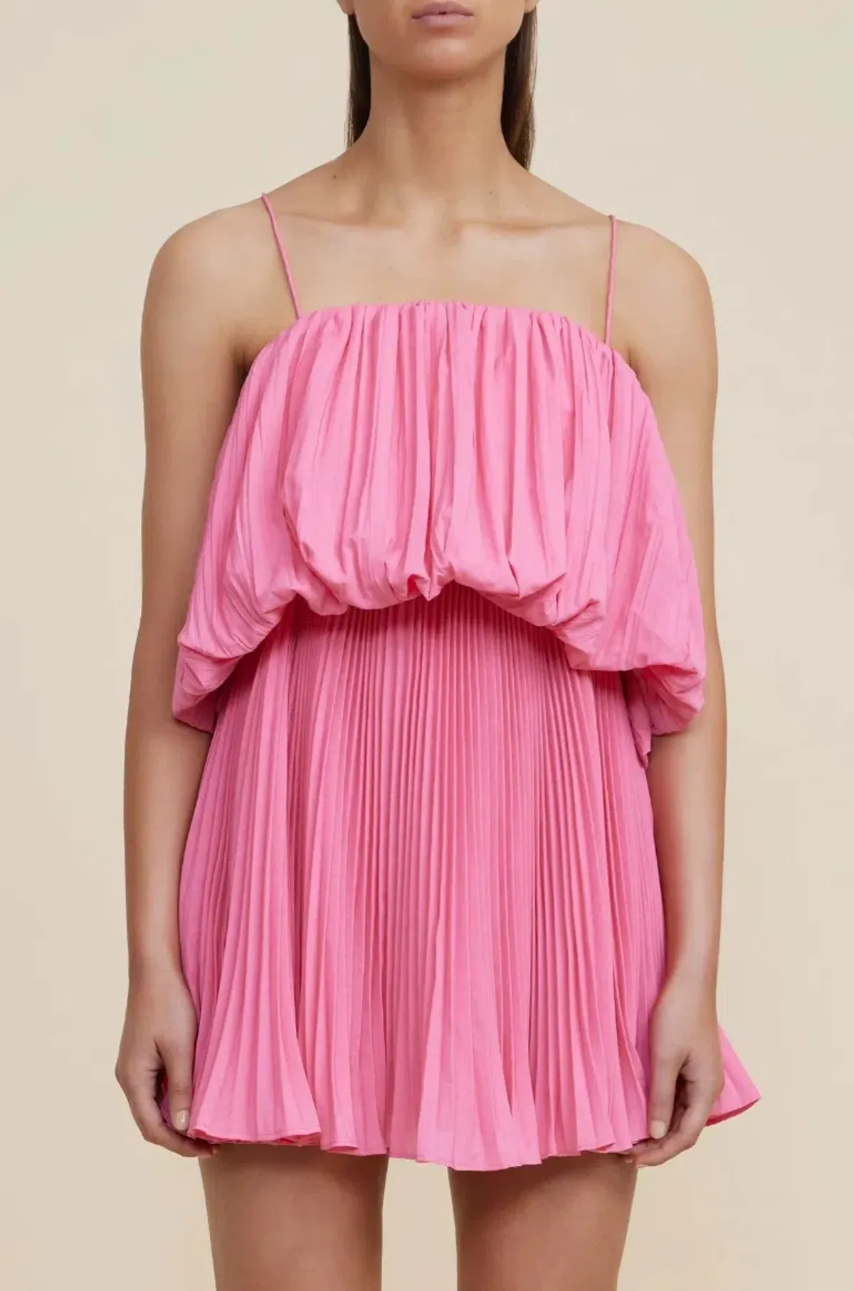 Acler Varley Mini Dress Peony Pink Size 6 - Image 2