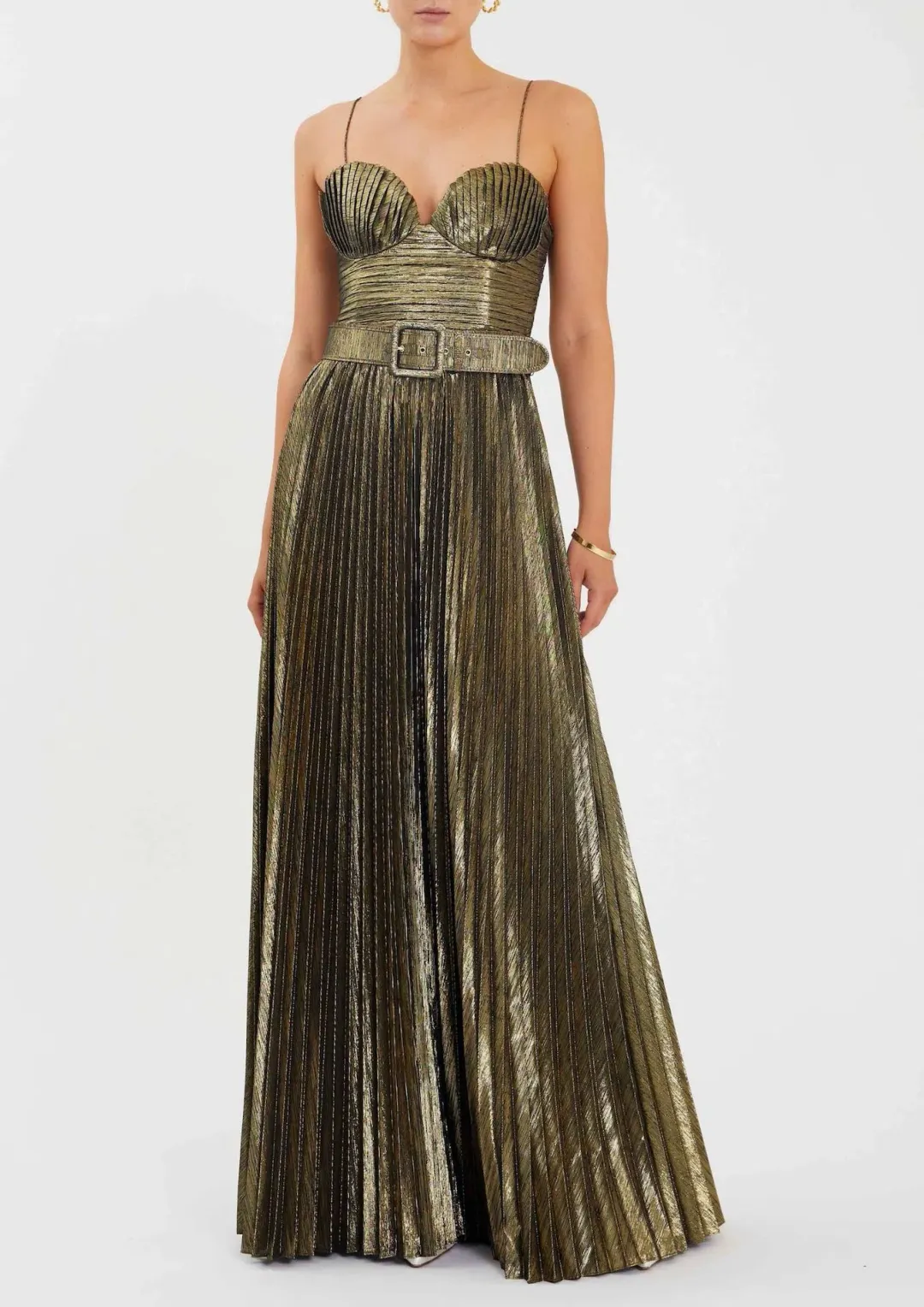 Rebecca Vallance Josie Gown in Metallic Size 14 for rent on The Volte - main image