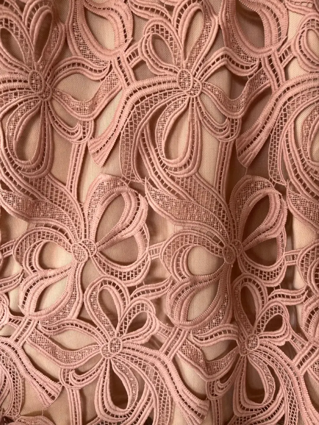 Elliatt Sight Embroidery Cold Shoulder Midi Dress Chalk Pink Size L / AU 12 for rent on The Volte - main image