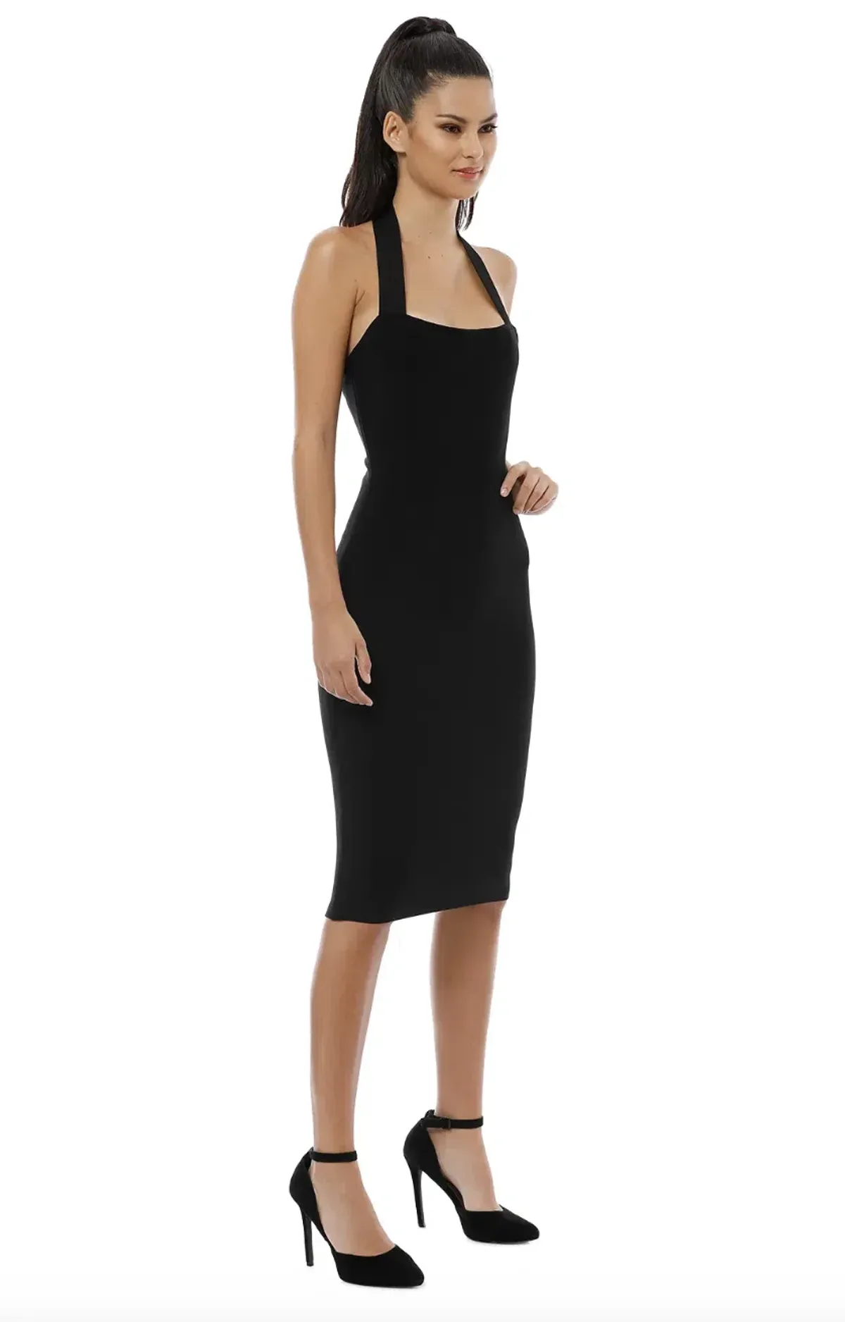 Misha Julia Midi Dress Black Size 4 - Image 2
