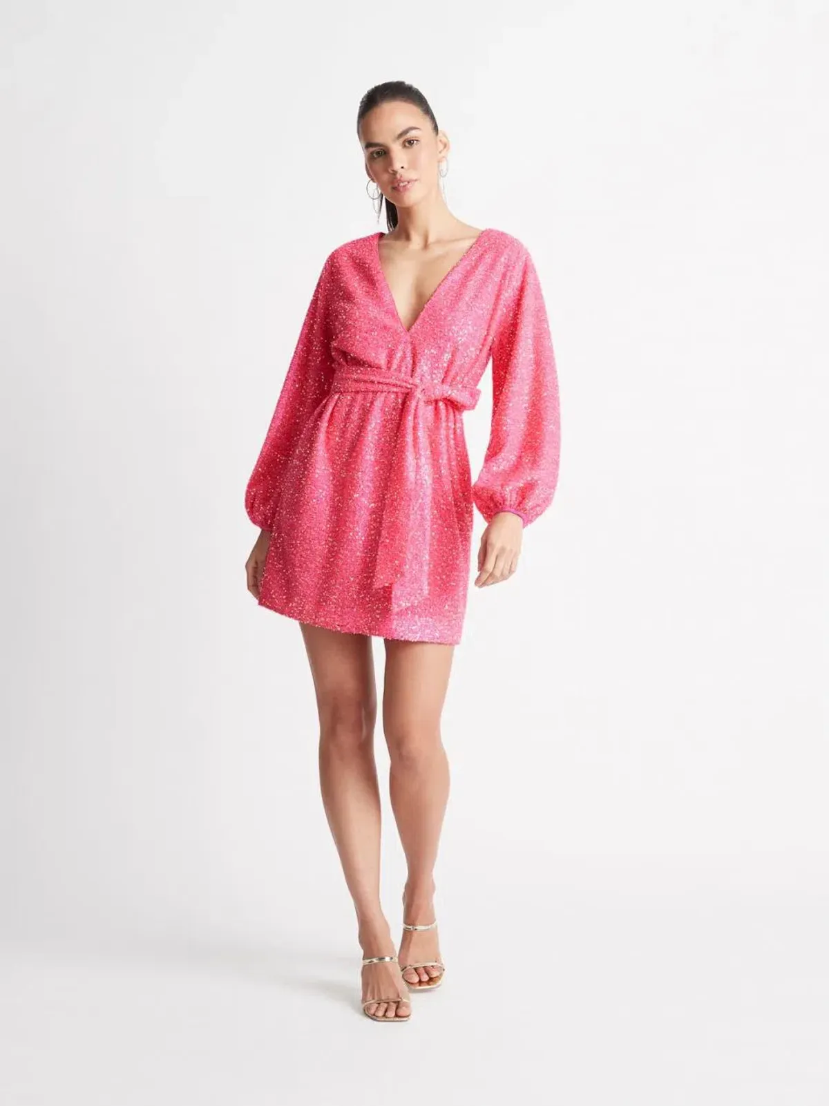 Sheike Xanadu Mini Dress Pink Size 12 - Image 1
