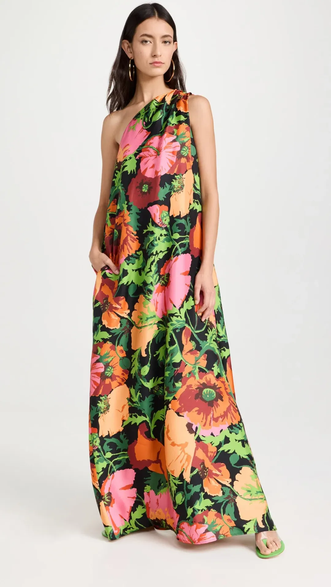 La Double J Roy Wonderland One Shoulder Dress Floral Size 8 for rent on The Volte - main image